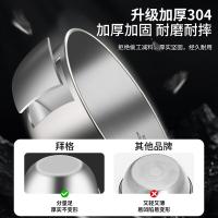拜格（BAYCO） BG8309 304不锈钢盆 19.2cm 1200ml 单个装（单位：个)