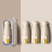 艾逸瑶选 YS-1841 晴悦系列钢骨玻纤五折胶囊伞 54cm*8K（单位：把）白色