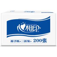 心相印（Mind Act Upon Mind） CS001 商务擦手纸 20包/箱 225*215mm 白色（单位：箱）