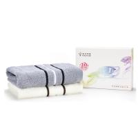 金号（KING SHORE） HY6118 单条毛巾彩盒装  35*33cm 灰色、米色（单位：盒）