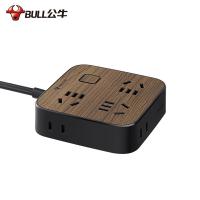 公牛（BULL） GN-R3330  插排 1.8米 （单位:个） 黑色木纹