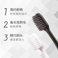 牙博士 炭白深洁 牙刷 2支 黑白色（单位：组）
