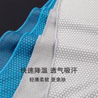 洁丽雅（grace）3307凉感运动抗菌毛巾健身房男女成人速干吸汗跑步手腕面巾单条装（单位：条) 湖蓝色