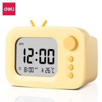 得力（deli） LE104 闹钟 潮萌款LCD（单位：台）黄色