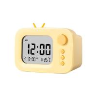 得力（deli） LE104 闹钟 潮萌款LCD（单位：台）黄色