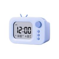 得力（deli） LE104 闹钟 潮萌款LCD（单位：台）蓝色