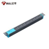 公牛（BULL） GNE-1080W 机柜插座 10A 8位 无开关无线 额定功率：2500W(单位：个) 灰色