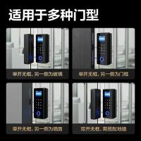得力（deli） AL100 智能玻璃门指纹密码锁 蓝牙连接 小程序管理 158mm*94mm*60mm（单位：盒）黑色