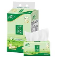 清风 茶臻抽纸 BR36SGZ3 3层*150抽*3包 (单位:提)
