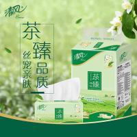 清风 茶臻抽纸 BR36SGZ3 3层*150抽*3包 (单位:提)