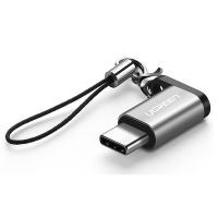绿联（UGREEN） US189 Type-C转MicroUSB转接头 15*11*6mm  (单位：个 )铁灰色