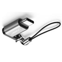 绿联（UGREEN） US189 Type-C转MicroUSB转接头 15*11*6mm  (单位：个 )铁灰色