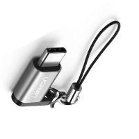 绿联（UGREEN） US189 Type-C转MicroUSB转接头 15*11*6mm  (单位：个 )铁灰色