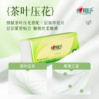 心相印（Mind Act Upon Mind） DT15130 抽纸 茶语丝享 3层130抽*24包 S码（单位：箱）