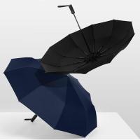 美度（MAYDU）M3015 全自动雨伞三折全自动雨伞10骨折叠伞双人晴雨伞 黑色 (单位:把)