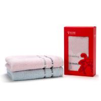 金号（KING SHORE） HY1678-1 绣丽毛巾系列-1单条毛巾彩盒装  60*30cm （单位：盒） 粉色、蓝色