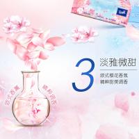 得宝 樱花味抽纸 160*195mm 90抽/包 8包/提 （单位：提）