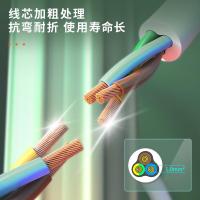 得力（deli） 33943 延长线插座 6组分控 1.8米 白色 (单位:个)