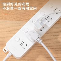 得力（deli） 33943 延长线插座 6组分控 1.8米 白色 (单位:个)
