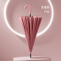 美度（MAYDU） M7007 雨伞 经典长柄系列 58.5cm*24K  (单位:把) 西柚粉