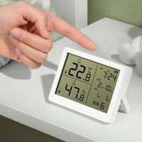 得力（deli） LE502-WH 电子温湿度计 88*69*20mm  (单位：台 )白色