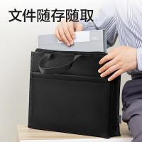 得力（deli） 63762 公文包 300*395*80mm 黑色 (单位:个)