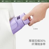 蕉下 防紫外线 黑胶晴雨伞六折 14.5*6.5cm （单位:把）  果露粉