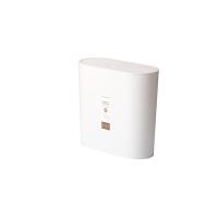 茶花（CHAHUA） 204003 柯琳弹盖式窄边垃圾桶 10.8L(单位：个) 白色