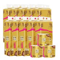 清风 原木金装4层加厚有芯卷纸  140克/卷 10卷/提 10提/箱（单位：箱）