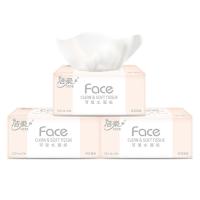 洁柔（C&S） PR069-03 Face纸面巾 3层 200*155mm*135抽/包 3包/提 (单位：提) 粉色