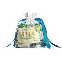 心相印（Mind Act Upon Mind） XCD060 棉柔系列60片装洗脸巾（卷式袋装） 20*20cm 白色（单位：袋）