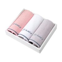 洁丽雅（grace） 7A 毛巾礼盒装  68*34CM 3条装/盒 (单位: 盒)灰+红+白