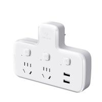 公牛（BULL） GN-96023U USB转换插头/品字形一转二带USB /转换插座 2位分控带2USB口（单位：个）