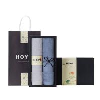hoyo 2509 臻品荷花2件套毛巾礼盒 33*72cm  (单位：盒) 混色
