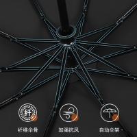 美度（MAYDU） M3219 全自动三折黑胶晴雨伞 10骨（单位：把）蓝色