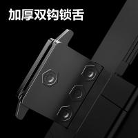 得力（deli） AL100 智能玻璃门指纹密码锁 158mm*94mm*60mm 黑色 (单位:台)