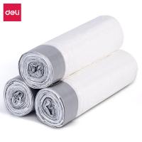 得力（deli） 18751 抽绳垃圾袋 45*50cm 3卷装（单位：包）白色