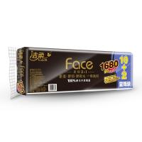 洁柔（C&S） BJ168-12 有芯 黑Face 加厚4层 140克*12卷 （单位：提）