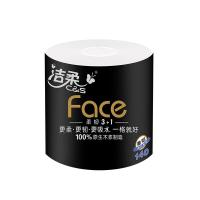洁柔（C&S） BJ168-12 有芯 黑Face 加厚4层 140克*12卷 （单位：提）