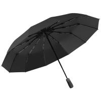 美度（MAYDU） M3326 全自动三折晴雨伞 12骨（单位：把）黑色