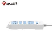 公牛（BULL） GN-607  单控四联插座 1.8m 白色 (单位:个)