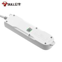 公牛（BULL） GN-607  单控四联插座 1.8m 白色 (单位:个)