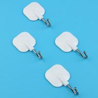 茶花（CHAHUA） 卫生间毛巾强力挂钩 4支装 粘钩挂钩 4支装 白色（单位：板）