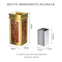 科力邦 KB1020 不锈钢垃圾桶 商用带烟灰缸垃圾桶上开口 钛金雨淋石 290*290*630mm 混色 (单位:个)