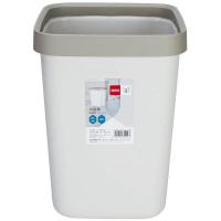 得力（deli） 18821 垃圾桶 12L（单位：只）浅灰