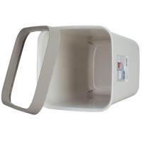 得力（deli） 18821 垃圾桶 12L（单位：只）浅灰