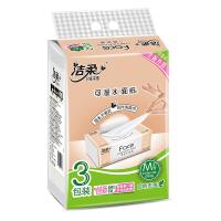 洁柔（C&S） 自然无香可湿水 M号 3层  抽纸 120抽/包 3包/提  （单位:提）