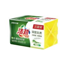 洁劲100 超效 洗衣皂 (205G+30G)x2块 (单位: 包)