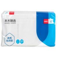 得力（deli）CC1200-02面巾纸软抽 200抽/包  300张 3层  225*230mm 白色(单位：包)白色