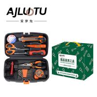 爱萝兔 ALT-GJ17 精品家用工具套装 工具箱*1+绝缘胶带*1+美工刀*1+剪刀*1+数显电笔*1+多用螺丝刀*1+手电筒*1+尖嘴钳*1+内六角*8+卷尺*1（单位：套）